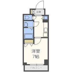 スワンズシティ難波ノーブルの物件間取画像